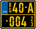 License plate of Serbia, Diplomatic