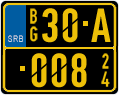 License plate of Serbia, Diplomatic