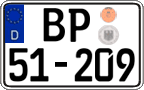 German license plate, Authorities and federal agencies