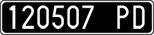 License plate of Italy, Cars (1927 year series)