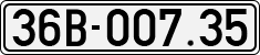 License plate of Vietnam, Cars
