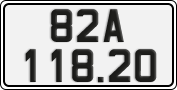 License plate of Vietnam, Cars