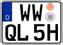German license plate, Plates for oldtimers (type 