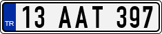 License plate of Turkey, Regular plates