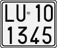 License plate of Italy, Motorcycles (1927 year series)