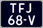 License plate of the Netherlands, Agricultural vehicles