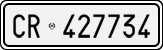 License plate of Italy, Cars (1927 year series)