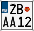 License plate of Montenegro, Motorcycles