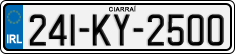 License plate of Ireland, Regular plates