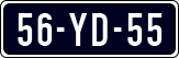 License plate of the Netherlands, Imported oldtimers (cars)