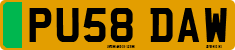 License plate of the United Kingdom, 2001 year system