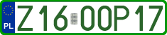 License plates of Poland, Professional plates