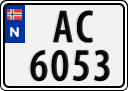 License plate of Norway, Trailers, motorcycles, special vehicles