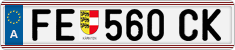 License plate of Austria, Regular plates