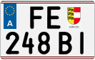 License plate of Austria, Regular plates
