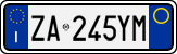 License plate of Italy, Cars (1994 year series)