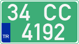 License plate of Turkey, Diplomatic