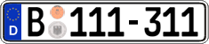 German license plate, Diplomatic