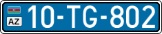 License plate of Azerbaijan, Public transport