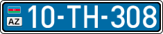 License plate of Azerbaijan, Public transport