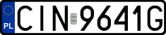 License plates of Poland, Regular car plates