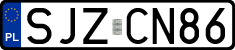 License plates of Poland, Regular car plates