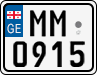 License plate of Georgia, Motorcycles (2014)