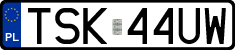 License plates of Poland, Regular car plates