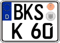 German license plate, Regular plates