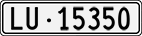 License plate of Switzerland, Cars