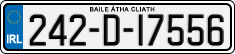 License plate of Ireland, Regular plates