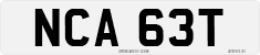 License plate of the United Kingdom, 1963 year system