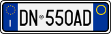 License plate of Italy, Cars (1994 year series)