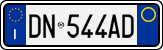 License plate of Italy, Cars (1994 year series)
