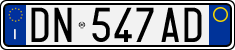 License plate of Italy, Cars (1994 year series)