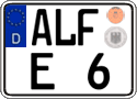 German license plate, Regular plates