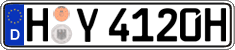 German license plate, Plates for oldtimers (type 