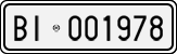 License plate of Italy, Cars (1927 year series)