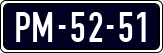 License plate of the Netherlands, Imported oldtimers (cars)