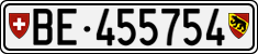 License plate of Switzerland, Cars