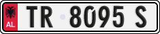 License plate of Albania, Cars (1993)