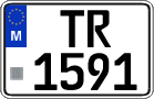 License plate of Malta, Trailers (TR 123(4))