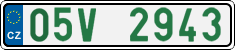 License plate of the Czech Republic, Oldtimers (2001)
