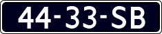 License plate of the Netherlands, Commercial Vehicles (1951-1994 system)