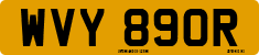 License plate of the United Kingdom, 1963 year system