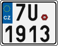 License plate of the Czech Republic, Motorcycles (2001)