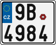 License plate of the Czech Republic, Motorcycles (2001)