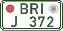 German license plate, Regular plates