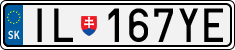 License plate of Slovakia, Cars