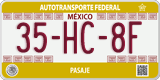 Federal license plates, Federal (00-AA-0A)